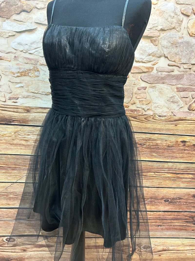 Vintage-Kleid - schwarz – Größe M