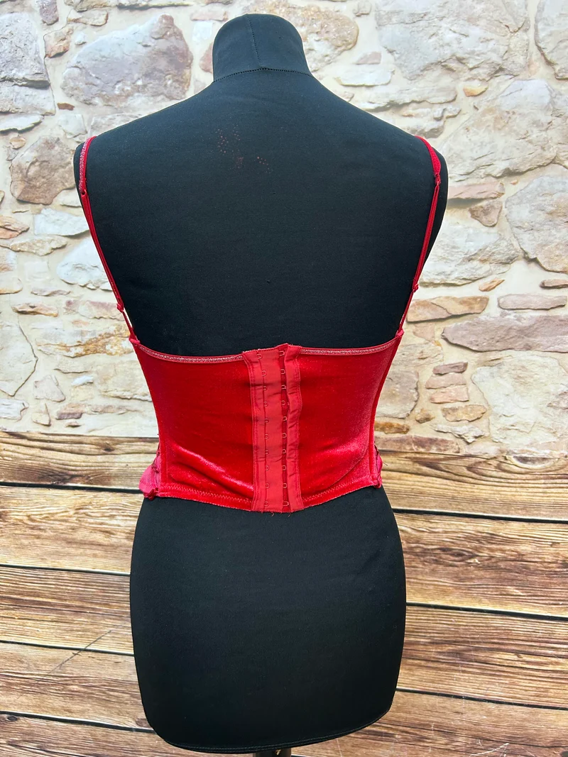 Vintage Mieder rot Gr.75b