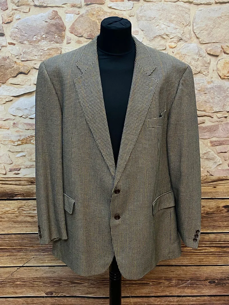 Francesco Medici Vintage Blazer – Gr. 60 | Seide & Schurwolle