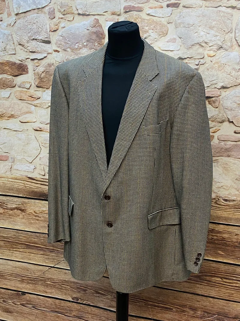 Francesco Medici Vintage Blazer – Gr. 60 | Seide & Schurwolle