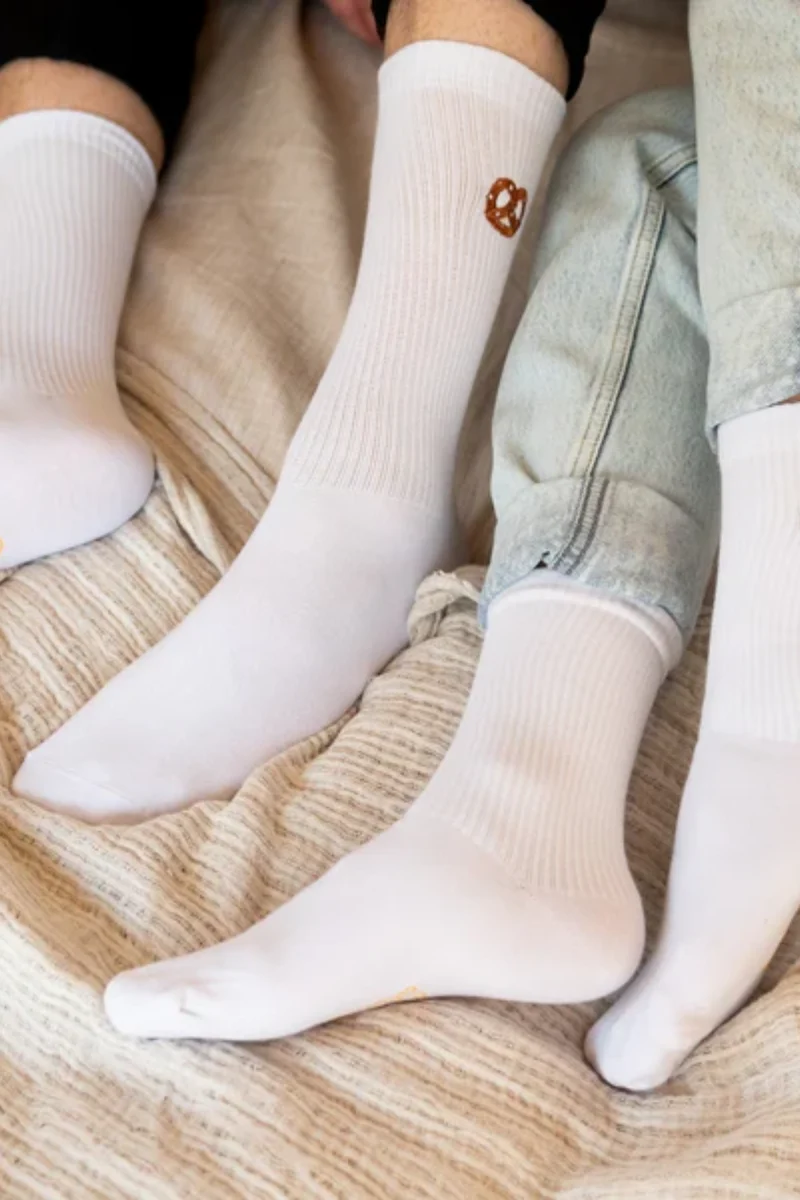 BREZEL Weiß - Socken - My Day My Dream