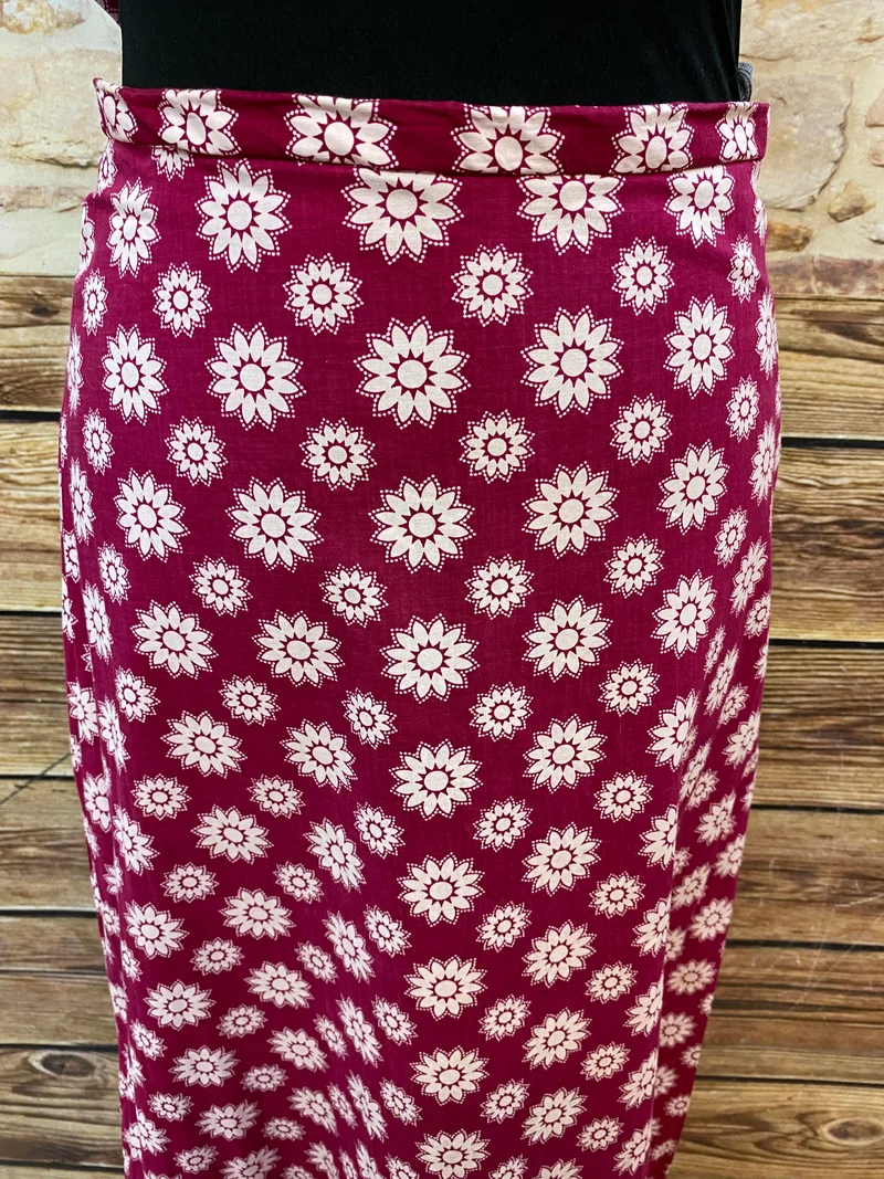 Romantisches Vintage-Kostüm in Blumenmuster, Größe 38