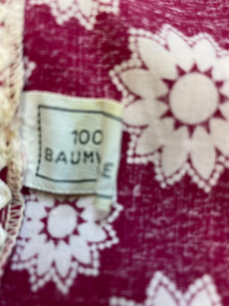 Romantisches Vintage-Kostüm in Blumenmuster, Größe 38