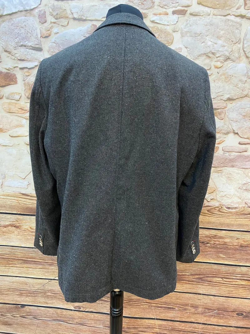 Herren Tweed-Sakko in Grau, Größe 54