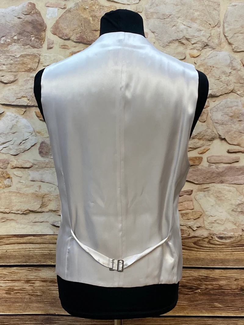 Hochzeitsweste Wilvorst elfenbein 3tlg Set Plastron Gr. 58