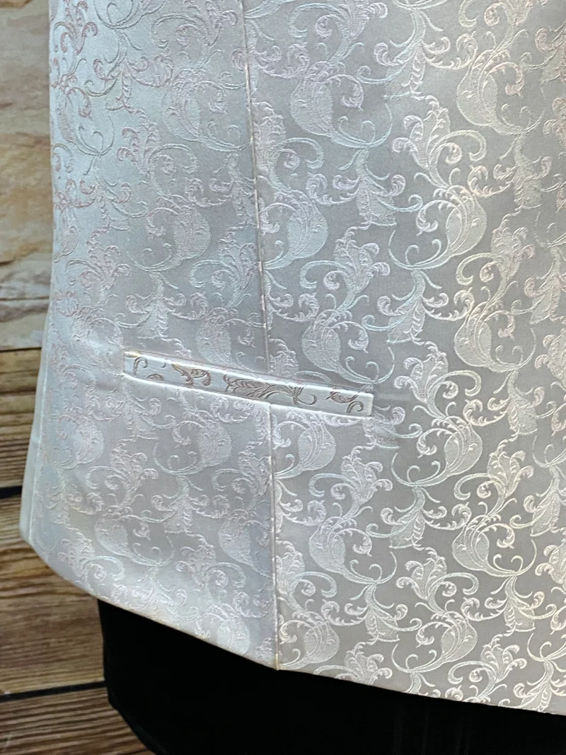 Hochzeitsweste Wilvorst elfenbein Paisley 3tlg Set Gr. 56