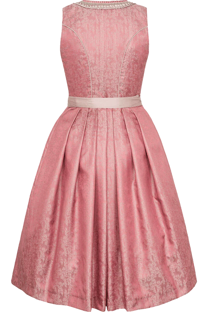 Midi-Dirndl mit Spitzenschürze
