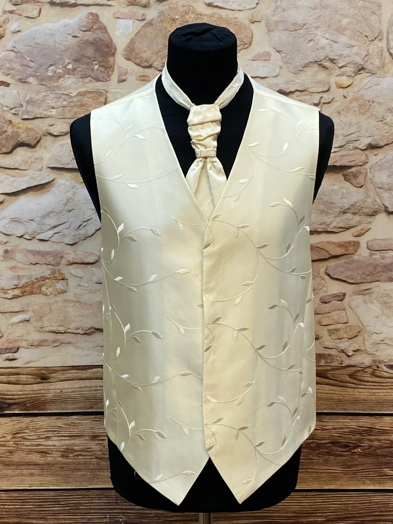 Hochzeitsweste Wilvorst creme Set Gr. 114 elegant Bräutigam