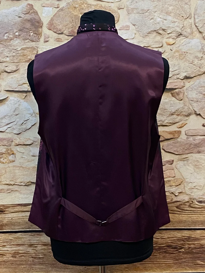 Weste - Hochzeit - Krawatte - lila - Gr.58