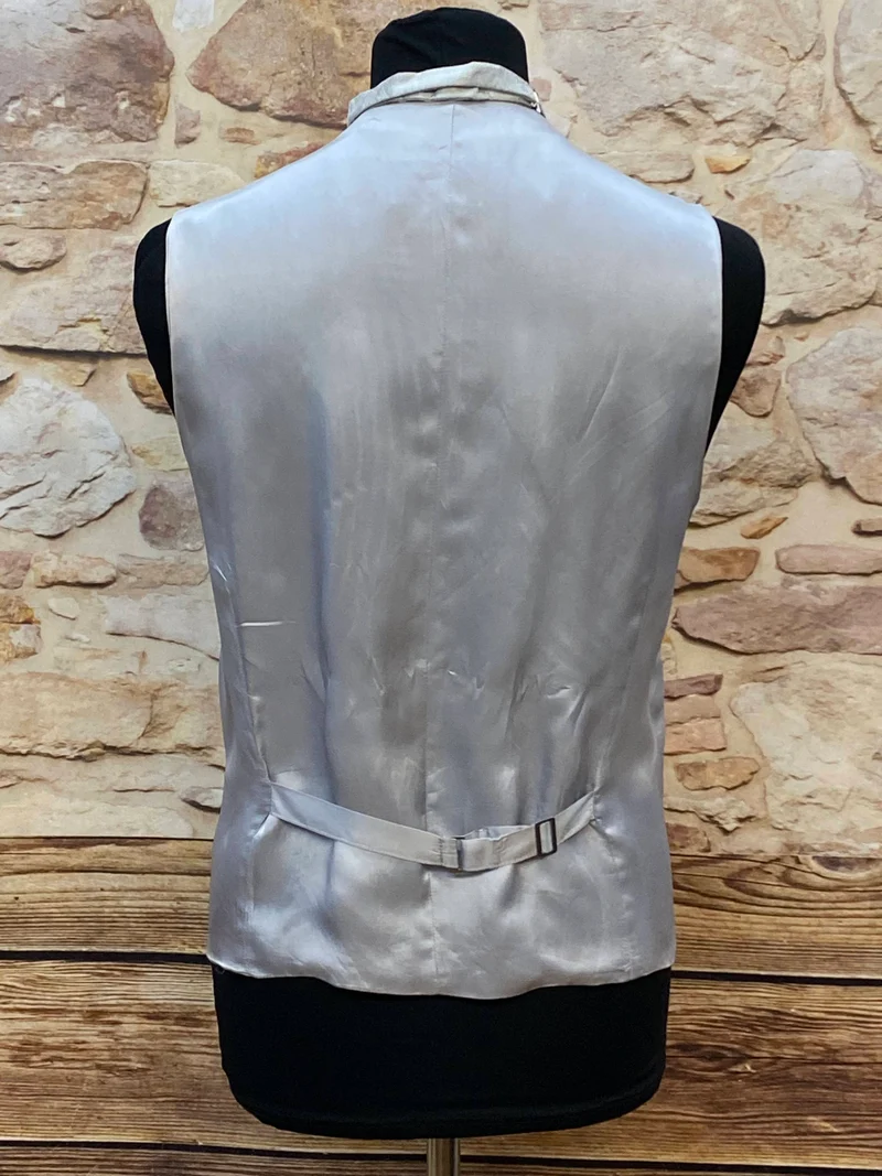 Weste - Hochzeit - Silbergrau – Slim Line - Gr.48 - Wilvorst