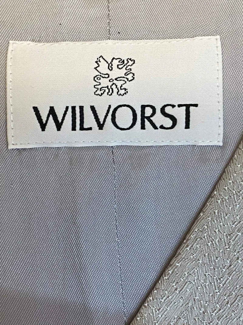 Weste - Hochzeit - Silbergrau – Slim Line - Gr.48 - Wilvorst