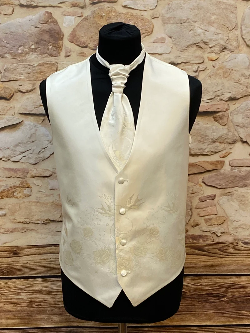 Weste - Herren - Hochzeit - Creme – Gr.52