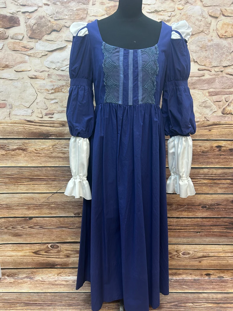 Vintage Theaterkleid im Stil des späten 18. Jahrhunderts, Größe 38