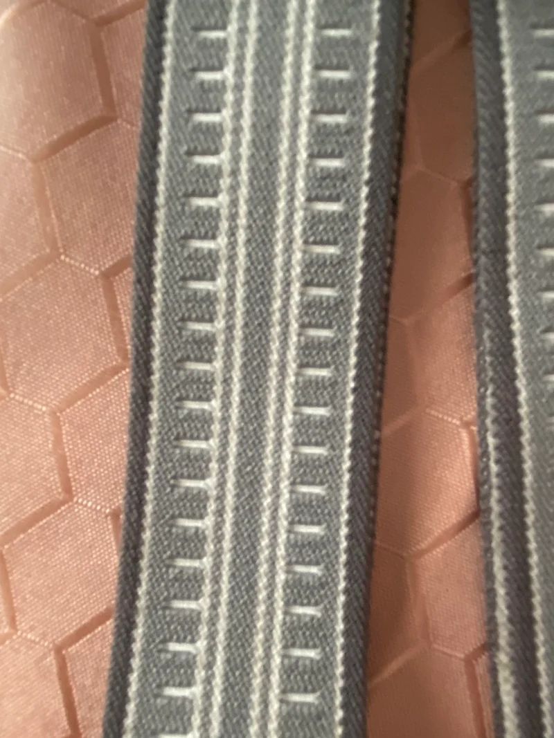 Vintage Herren-Hosenträger in Grau mit Geometrischem Muster