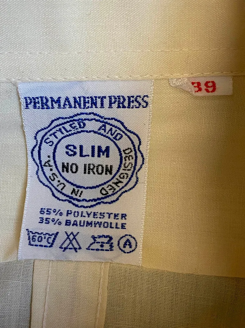 Vintage Hemd mit Krawatte, Größe 39