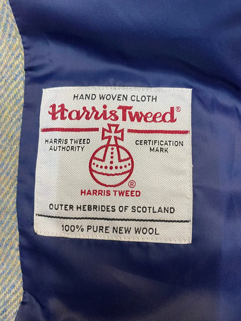 Original Harris Tweed Vintage Anzug aus 100 % Schurwolle – Größe 36