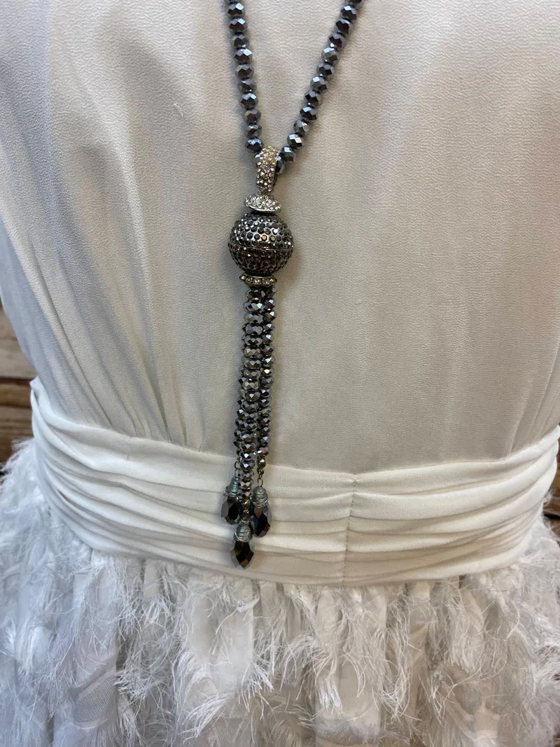Charlestonkleid Set Gr. 40 mit Handschuhen und Kopfschmuck