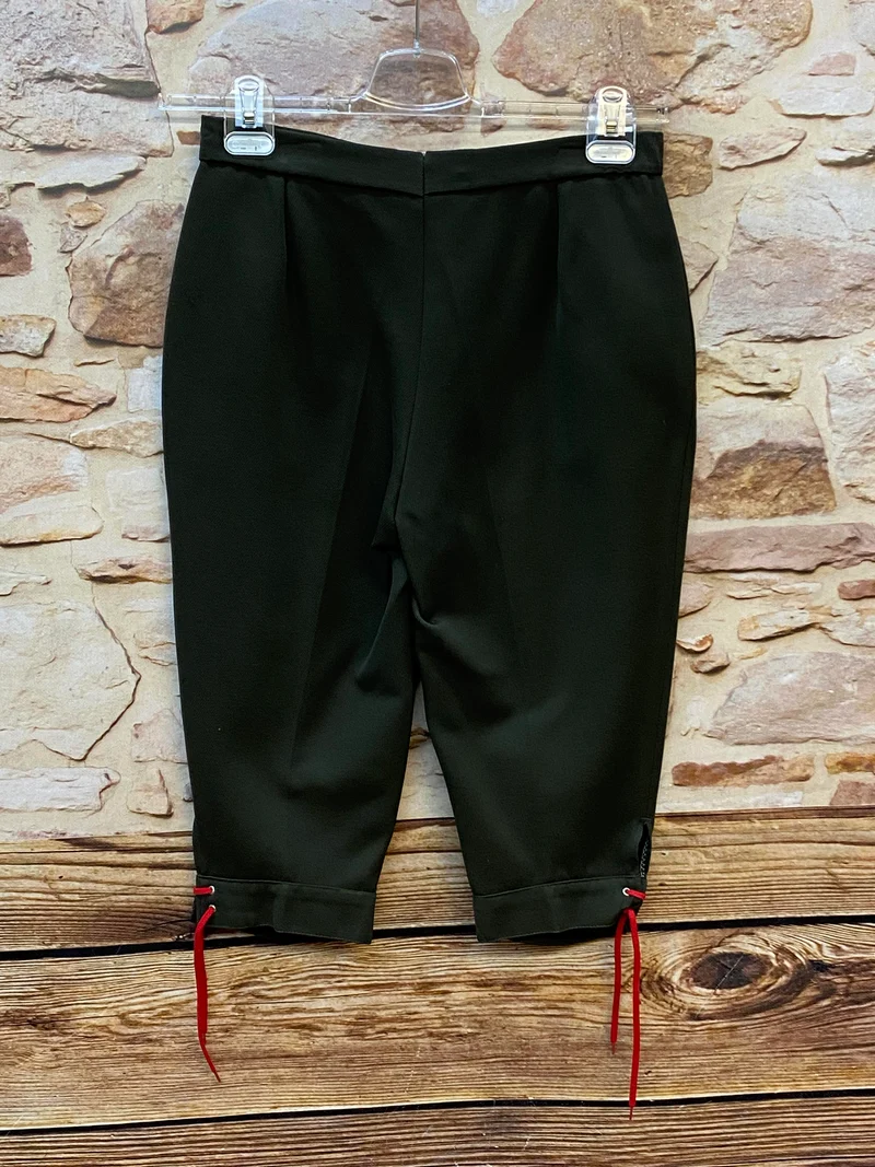 Vintage Kniebundhose in Dunkelgrün