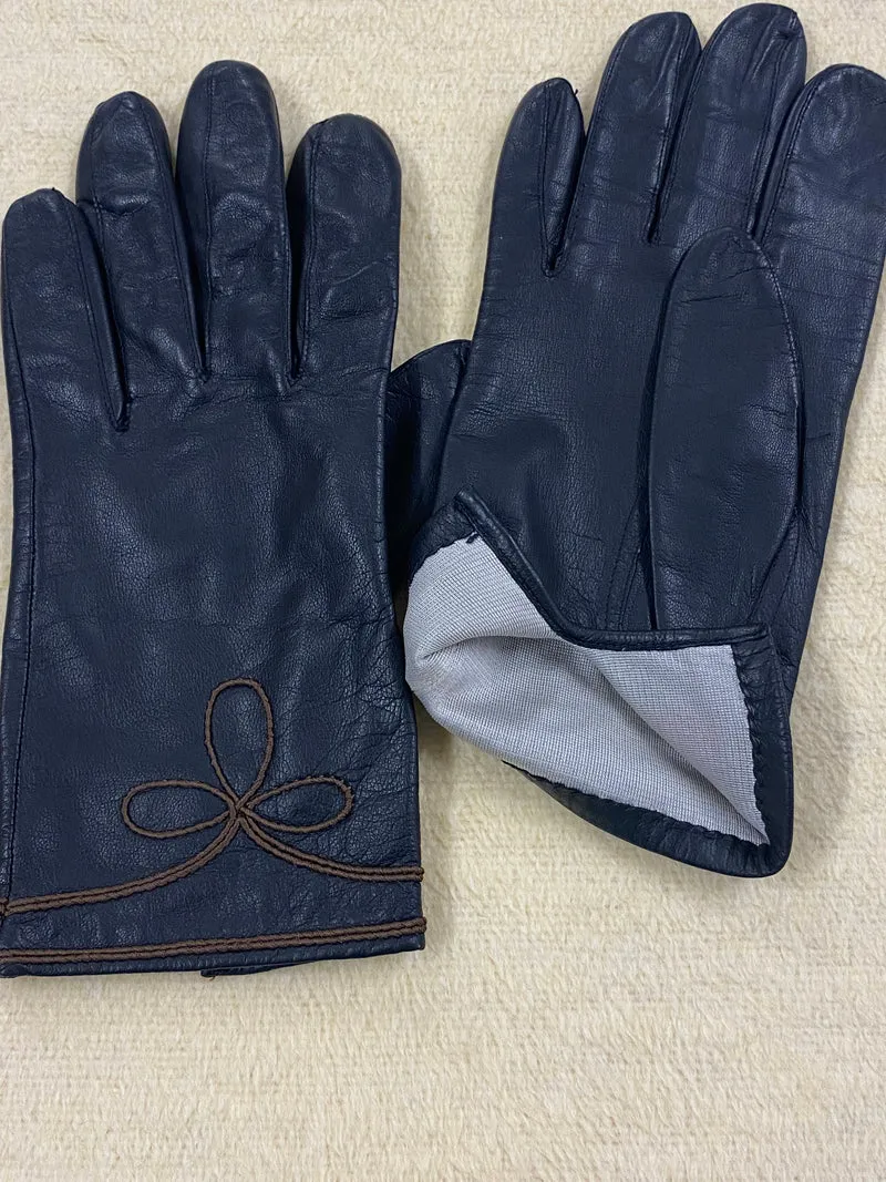 Vintage Damen-Lederhandschuhe – Größe M