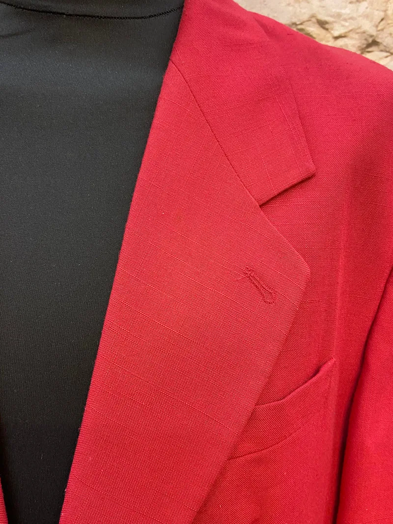 Vintage Sakko in Rot, Größe 58 – Jetzt im Sale