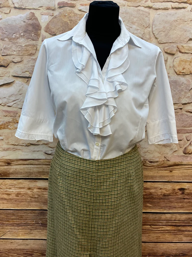 Vintage Damen Tweed-Kostüm im Stil der 20er Jahre, Größe 44