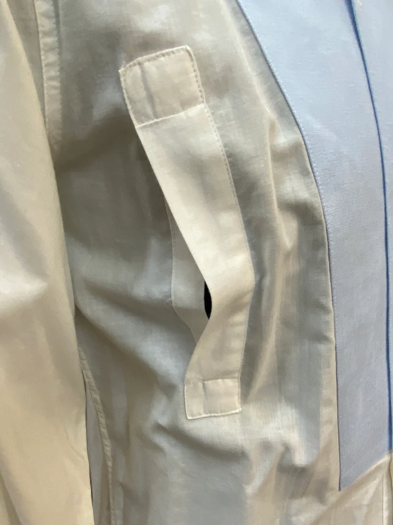 Vintage Smokinghemd Herren Sir Anthony England hellblau weiß Gr. 37 (70er/80er)