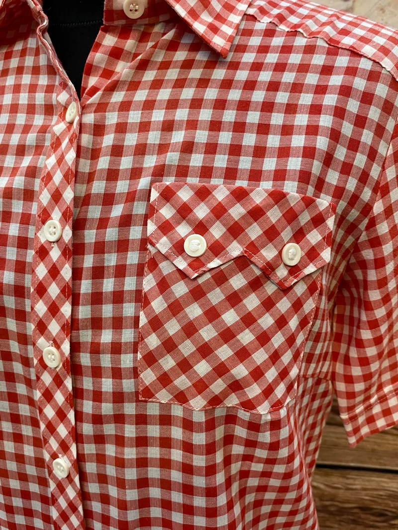 Original Distler Trachtenbluse in Größe 34 – Landhausstil