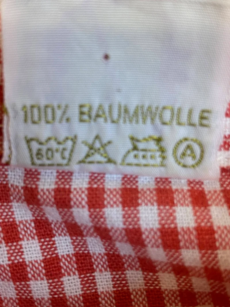 Vintage Trachtenbluse Hammerschmid rot weiß kariert Gr. 42