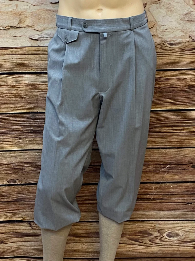 Graue Vintage Knickerbocker Hose Herren Gr. 54 – Gatsby-Look