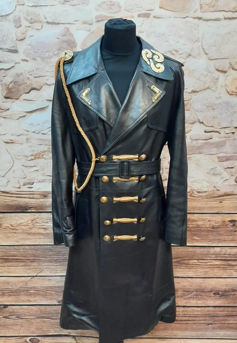 Steampunk Ledermantel – Größe 54