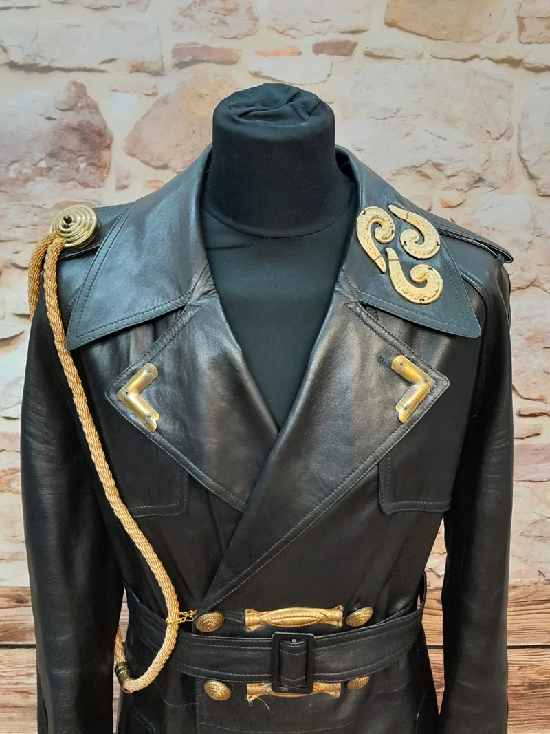 Steampunk Ledermantel – Größe 54