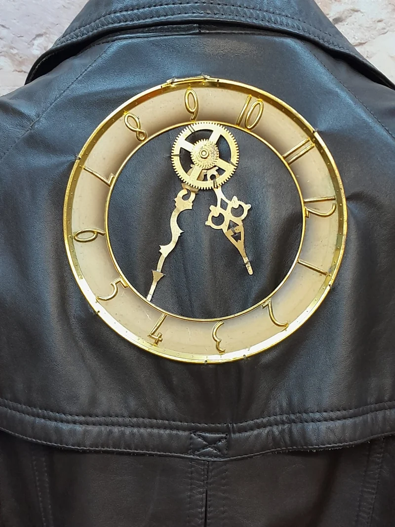 Steampunk-Ledermantel Herren Gr. 28 – Unikat