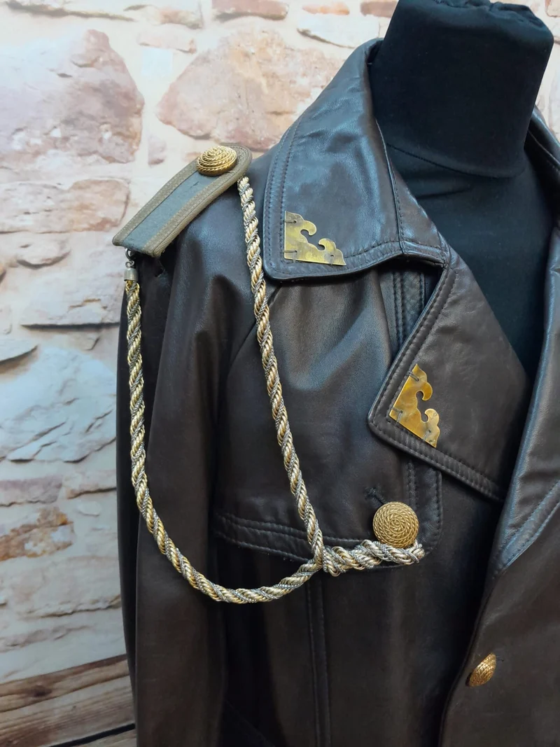 Steampunk-Ledermantel Herren Gr. 28 – Unikat
