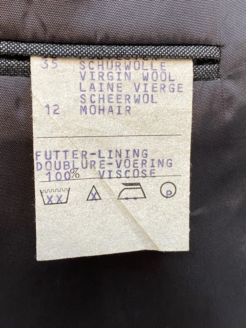 Vintage Smoking Herren Gr. 48 mit Hemd, Seidenfliege & Accessoires