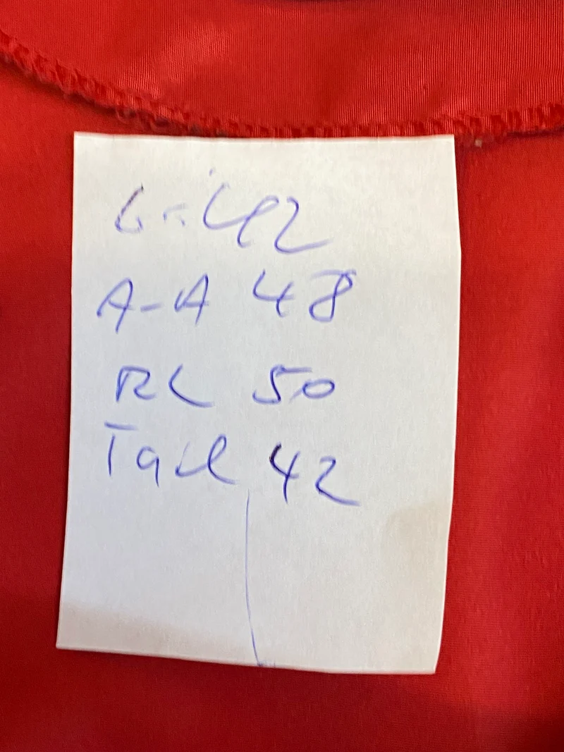 Vintage Jacke 80er Jahre Rote Abendjacke von Brigitte Büthe Gr.42