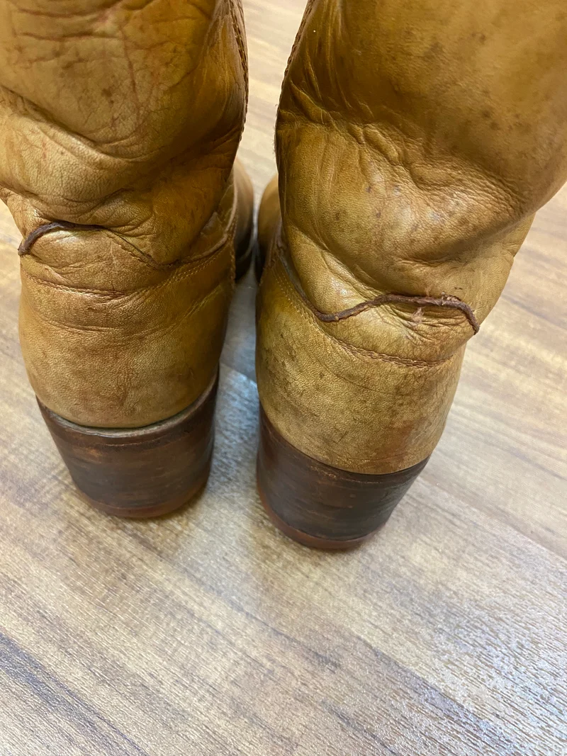 Lederstiefel Vintage Braun Gr.43
