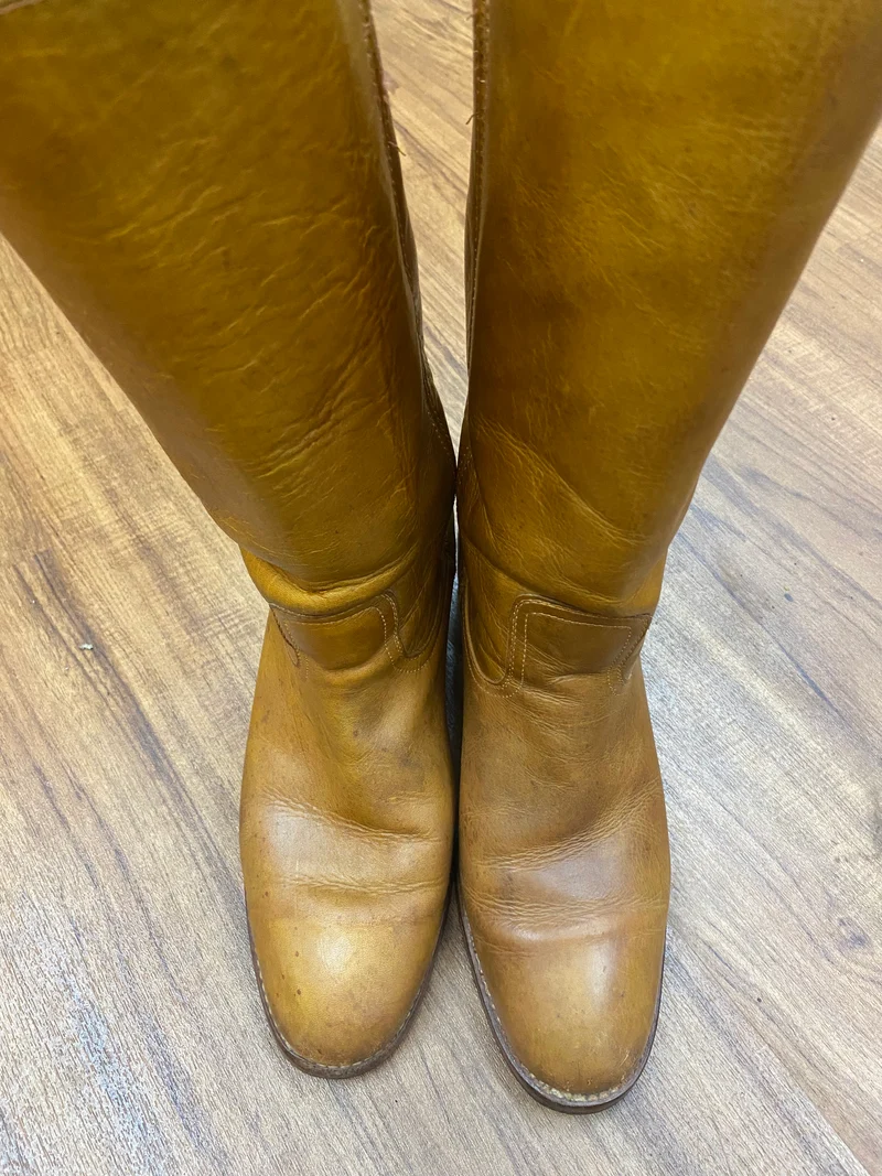 Lederstiefel Vintage Braun Gr.43