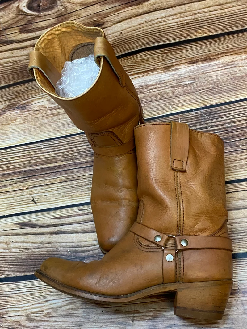 Lederstiefel Vintage Braun Gr.42