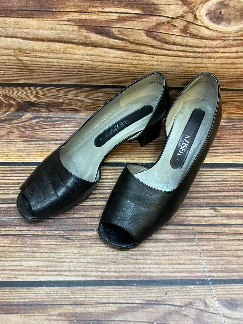 Vintage-Schuhe schwarz Gr.39