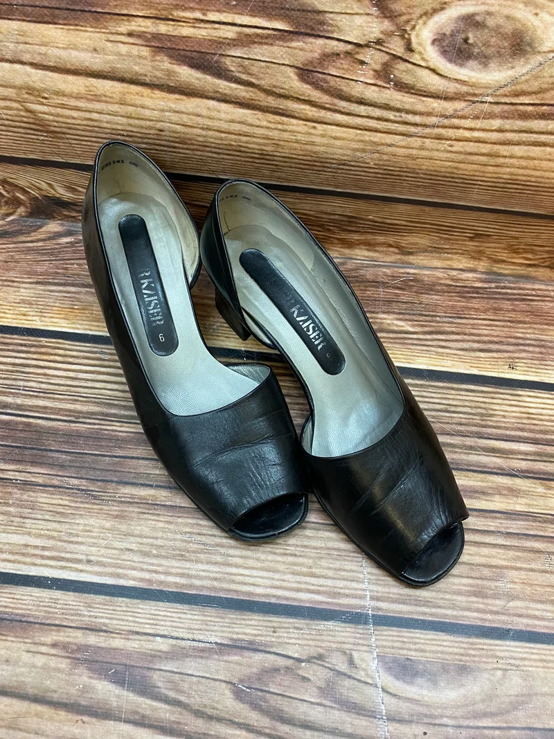 Vintage-Schuhe schwarz Gr.39