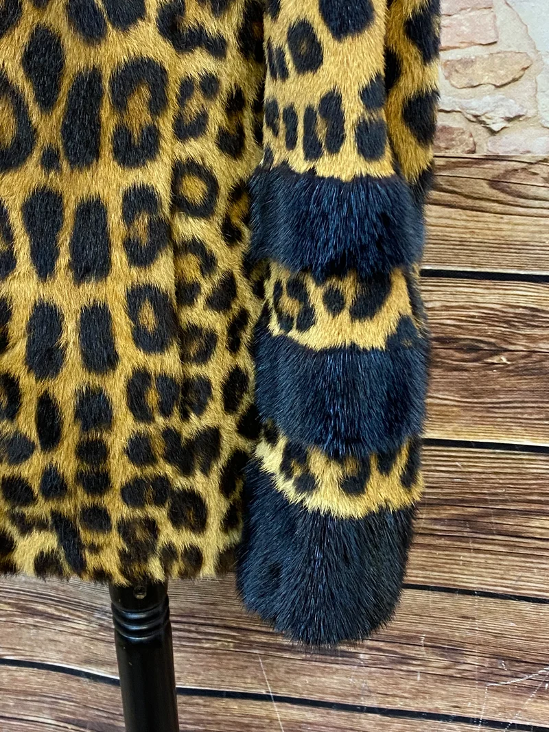 Leopard Pelzjacke Vintage