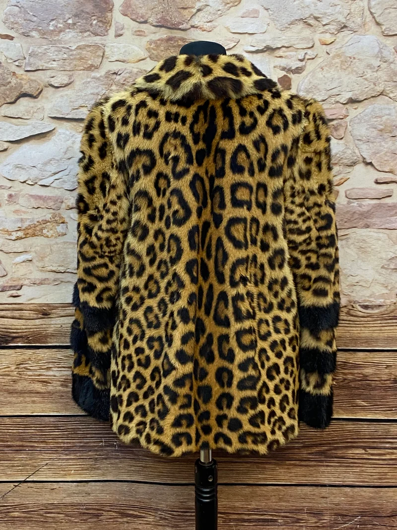 Leopard Pelzjacke Vintage