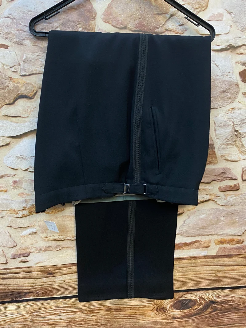 Smokinghose Vintage schwarz Bund 121 cm, Gr,62