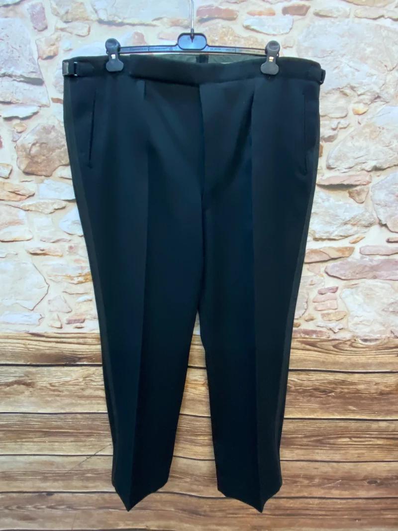 Smokinghose Vintage schwarz Bund 121 cm, Gr,62
