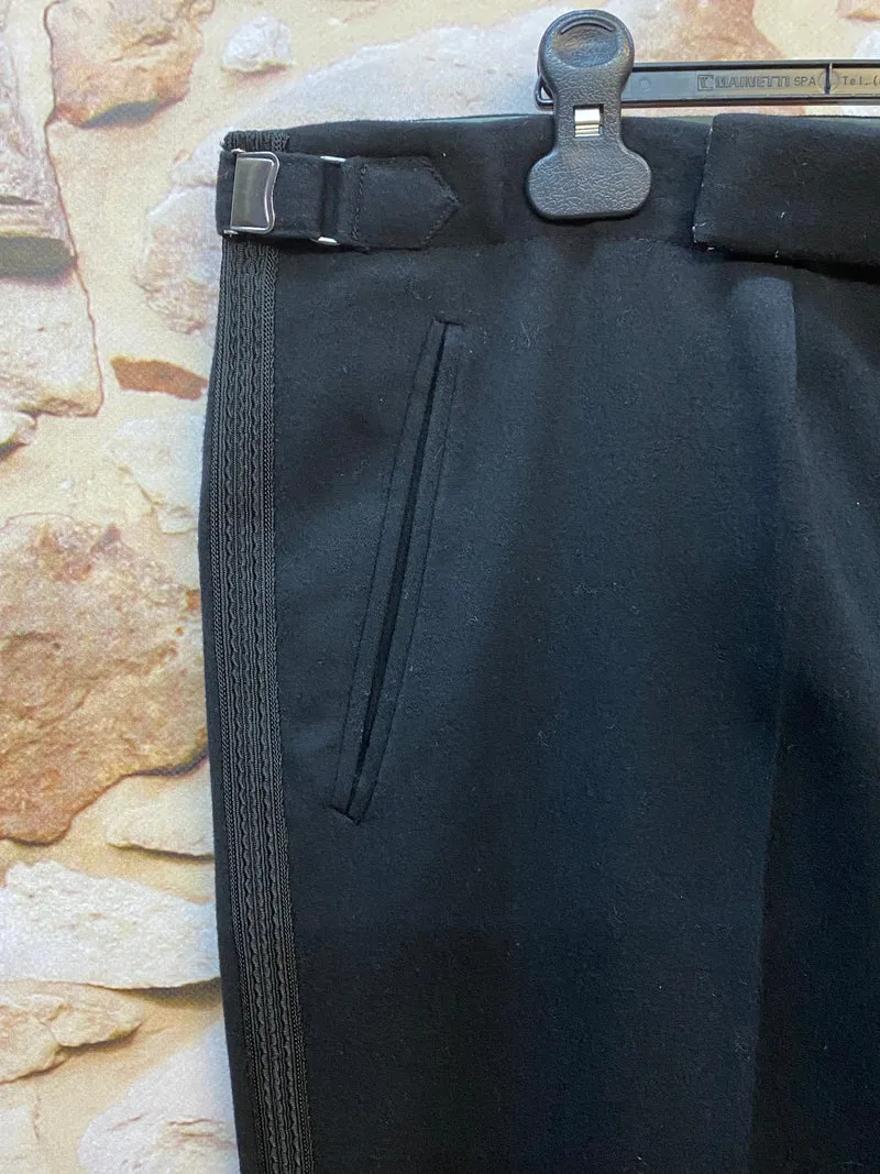 Smokinghose Vintage schwarz Bund 121 cm, Gr,62