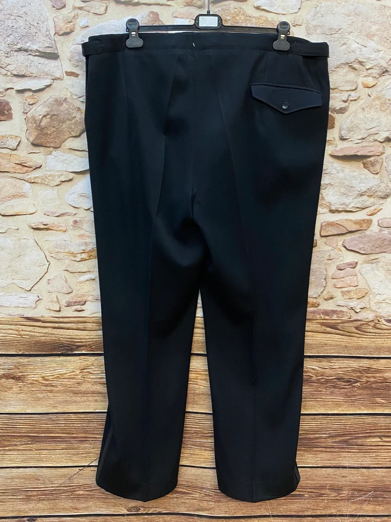 Smokinghose Vintage schwarz Bund 121 cm, Gr,62