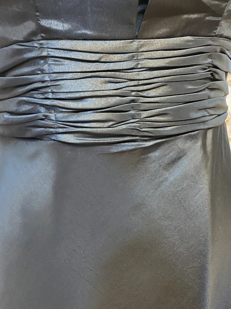 Abendkleid schwarz lang fließend City Paris Gr. 38