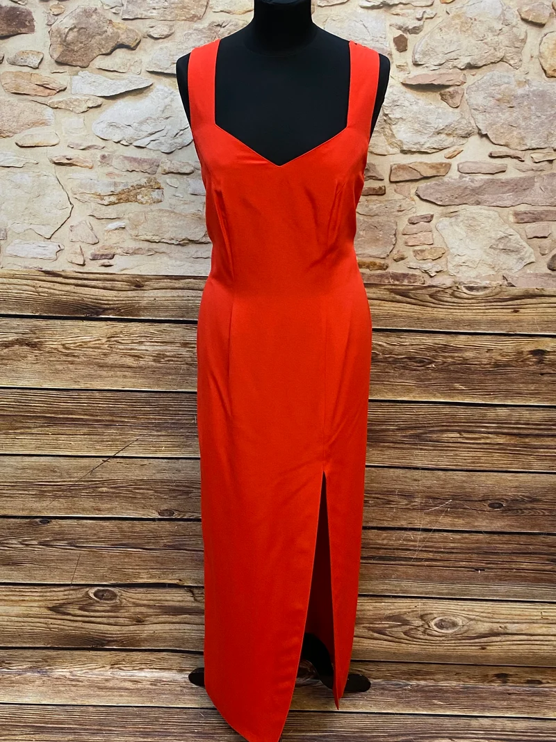 Abendkleid, elegantes "Lady in Red" Kleid Gr.40