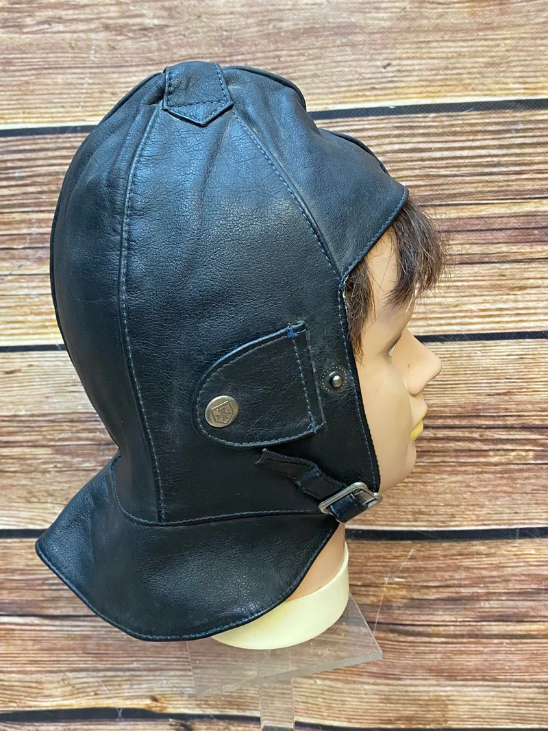 Antike Cabriohaube Herren Schwarz Gr. 56 – 20er Jahre Stil