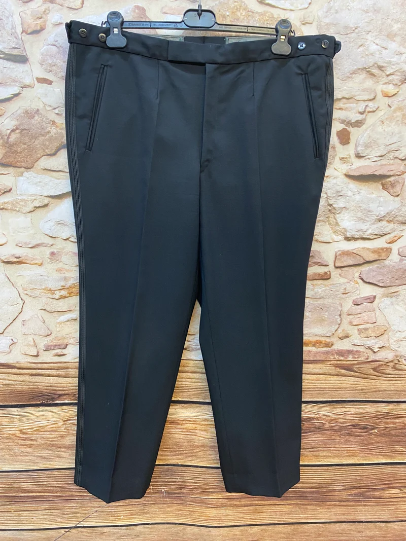 Smokinghose Vintage schwarze Hose Gr.58